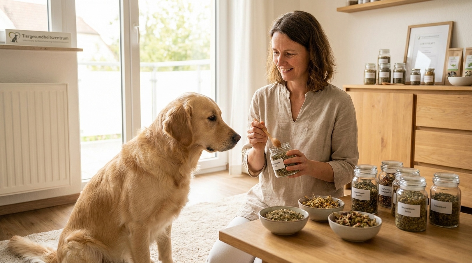 Individuelle Kräutertherapie für Hunde