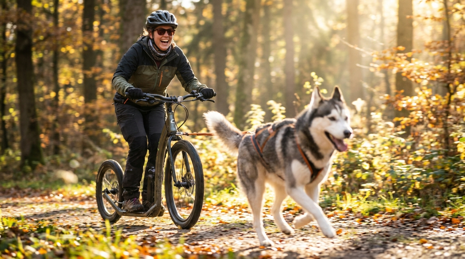 Dogscooter-Abenteuer: Gemeinsam durch Wald und Feld düsen