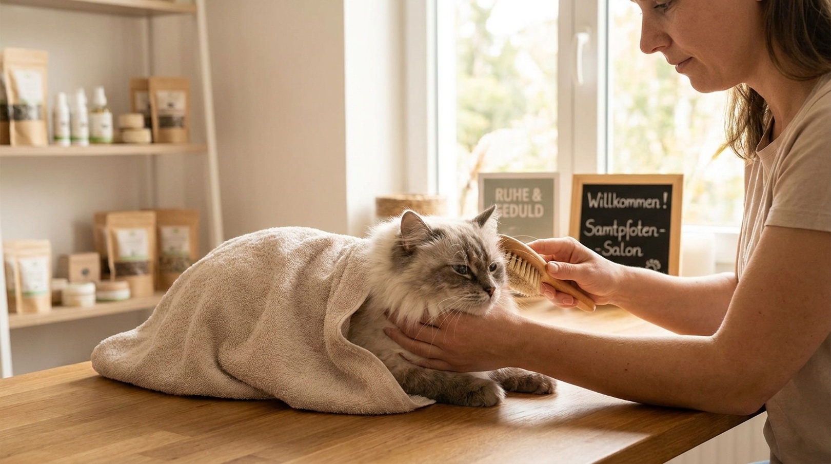 Felltastische Katzen- Fellpflege