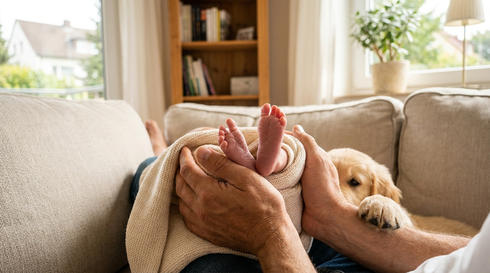 Erste Augenblicke: Newborn- & Familienshooting im eigenen Nest