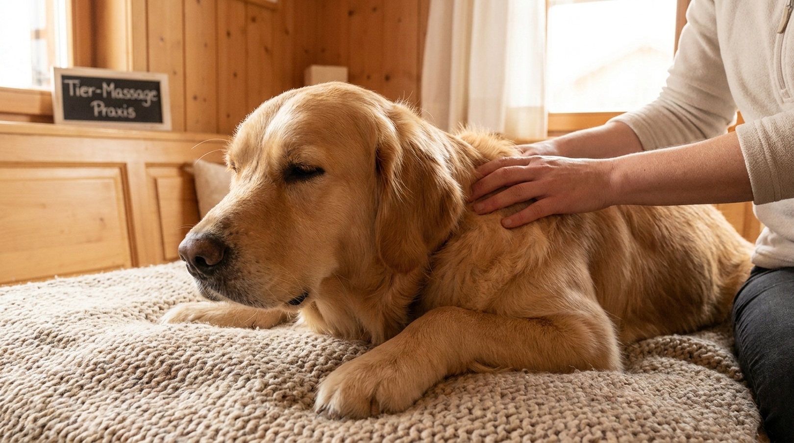 Wellness-Moment: Massage & Dorntherapie für Hunde
