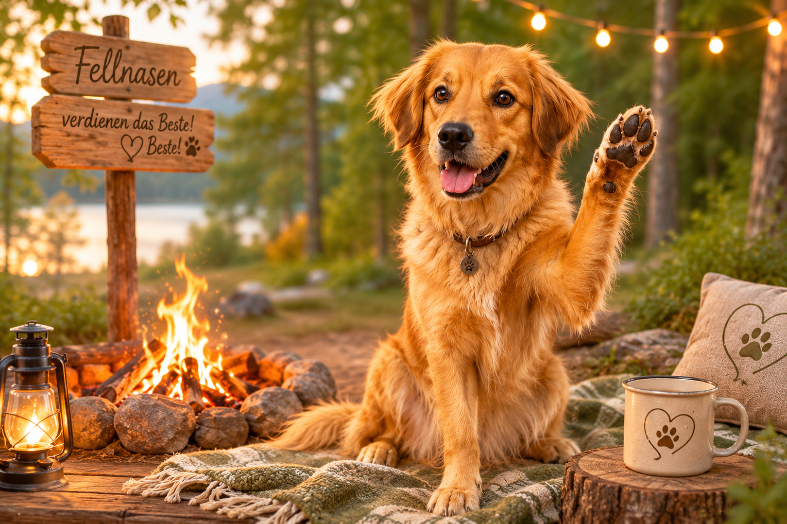 Wald-Abenteuer & Lagerfeuer-Romantik für Hund & Halter